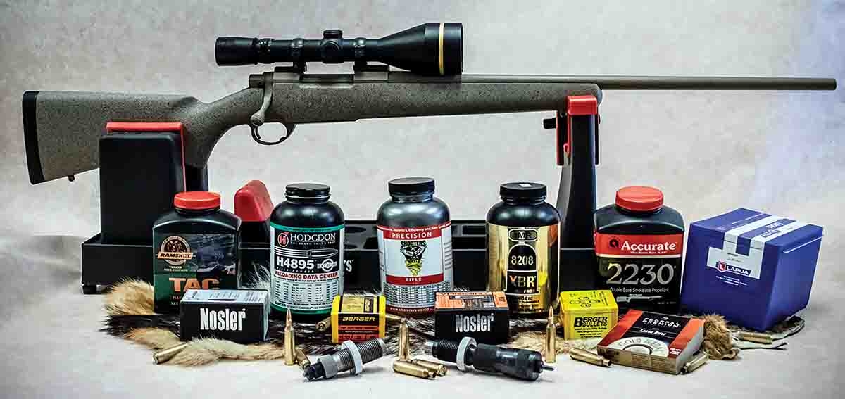Using components that were known to perform well in other cartridges helped narrow down the amount of testing to a few different powders and bullet combinations.
